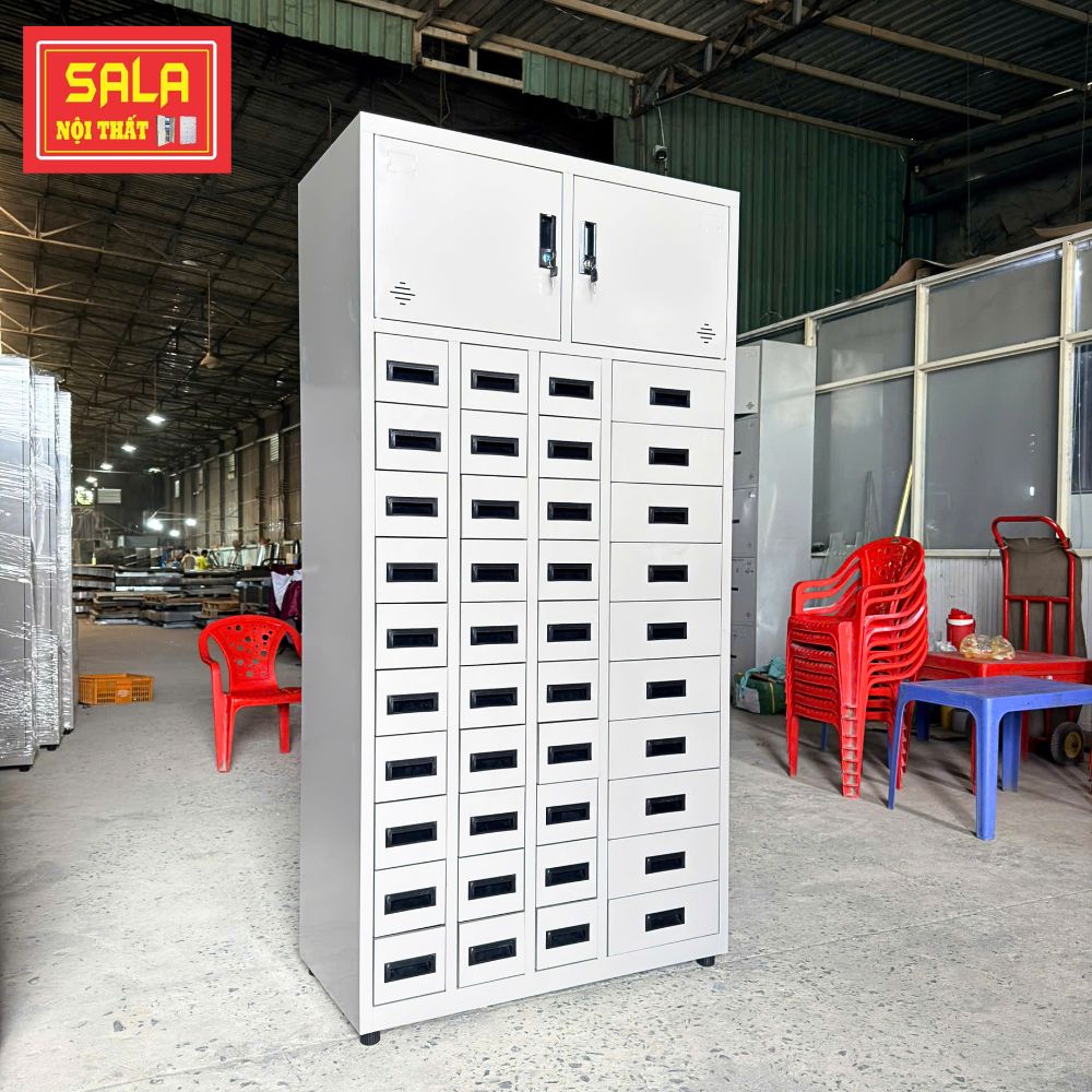 TỦ SẮT 40 HỘC KÉO, 2 CÁNH MỞ TÔN