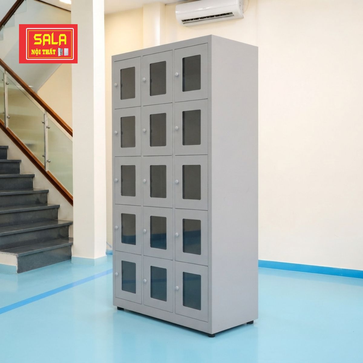 TỦ LOCKER SẮT 15 CÁNH MICA